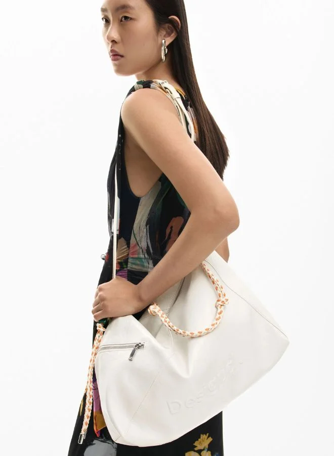 DESIGUAL Beige Large charms bag for Women | Best Price UAE